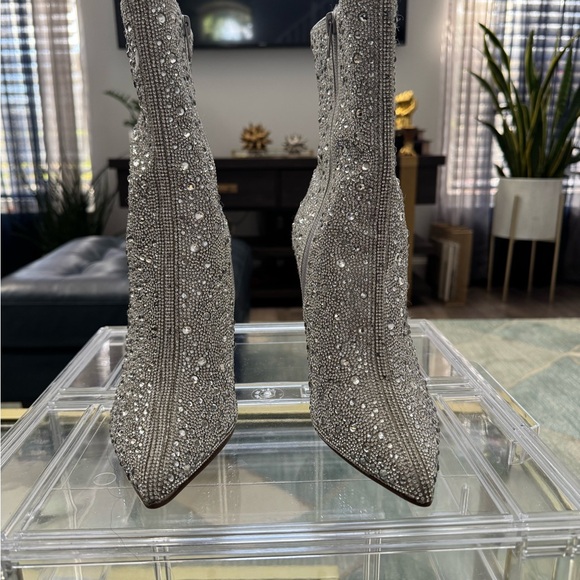 Aqua Rhinestone Booties - Picture 5 of 9